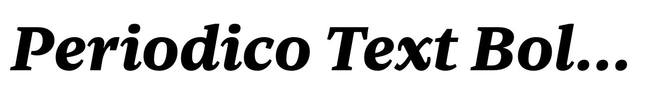 Periodico Text Bold Italic